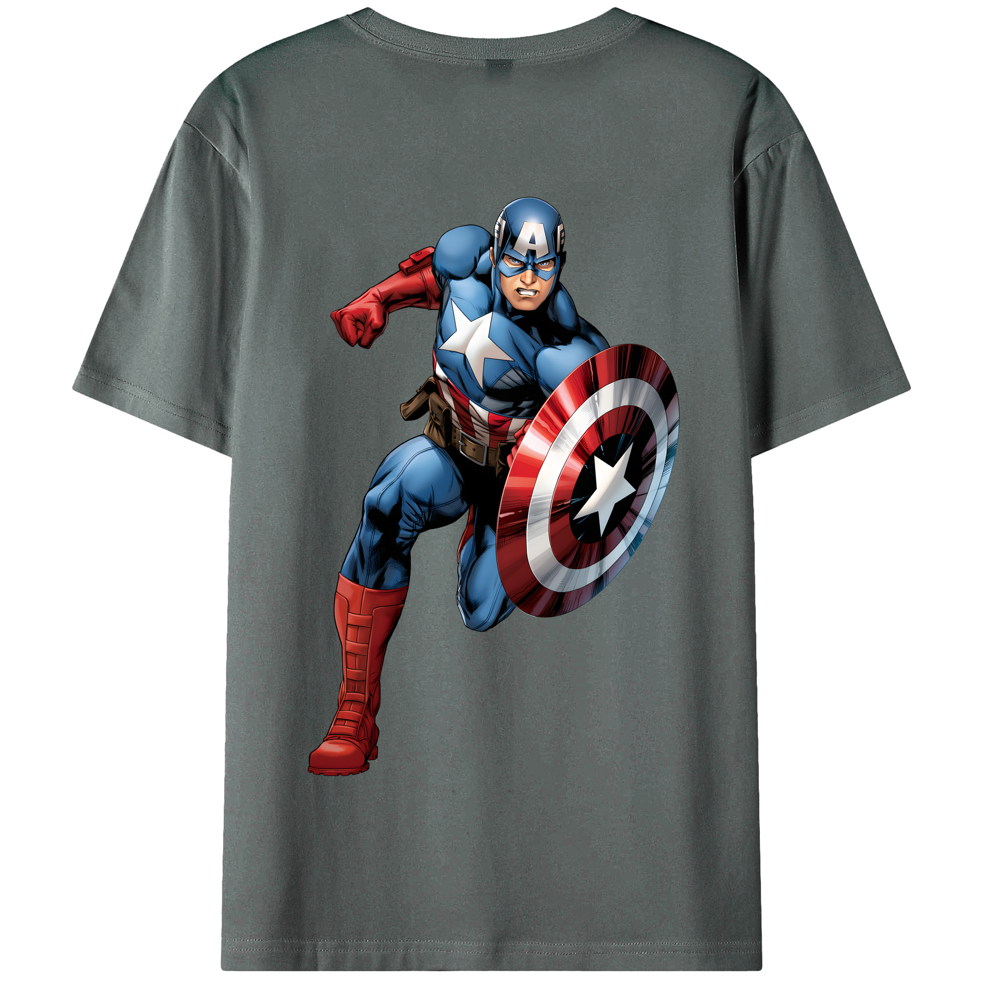 （画像用） アベンジャーズ The Avengers 綿100％半袖Tシャツ（背面プリント）